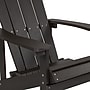 Flash Furniture Charlestown All-Weather Poly Resin Wood Adirondack Chair, Slate Gray (JJC14501SLT)~#|#~sp137091711_sc7