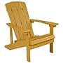 Flash Furniture Charlestown All-Weather Poly Resin Wood Adirondack Chair, Yellow (JJC14501YLW)~#|#~sp137091760_sc7