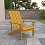 Flash Furniture Charlestown All-Weather Poly Resin Wood Adirondack Chair, Yellow (JJC14501YLW)~#|#~sp137091763_sc7