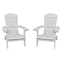 Flash Furniture Charlestown All-Weather Poly Resin Folding Adirondack Chair in White, 2 Pack (2JJC14505WH)~#|#~sp137092071_sc7