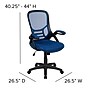 Flash Furniture Porter Ergonomic Mesh Swivel Executive Chair, Blue/Black (HL00161BKBL)~#|#~sp137092085_sc7