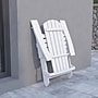 Flash Furniture Charlestown All-Weather Poly Resin Folding Adirondack Chair in White, 2 Pack (2JJC14505WH)~#|#~sp137092102_sc7