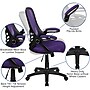 Flash Furniture Porter Ergonomic Mesh Swivel Executive Chair, Purple/Black (HL00161BKPUR)~#|#~sp137092131_sc7