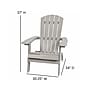 Flash Furniture Charlestown All-Weather Poly Resin Folding Adirondack Chair in Gray, 4 Pack (4JJC14505GY)~#|#~sp137092238_sc7