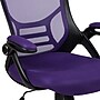 Flash Furniture Porter Ergonomic Mesh Swivel Executive Chair, Purple/Black (HL00161BKPUR)~#|#~sp137092459_sc7