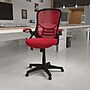 Flash Furniture Porter Ergonomic Mesh Swivel Executive Chair, Red/Black (HL00161BKRED)~#|#~sp137092649_sc7