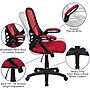 Flash Furniture Porter Ergonomic Mesh Swivel Executive Chair, Red/Black (HL00161BKRED)~#|#~sp137092731_sc7