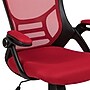 Flash Furniture Porter Ergonomic Mesh Swivel Executive Chair, Red/Black (HL00161BKRED)~#|#~sp137092802_sc7