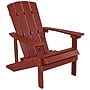 Flash Furniture Charlestown All-Weather Poly Resin Wood Adirondack Chair, Red (JJC14501RED)~#|#~sp137092848_sc7