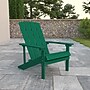 Flash Furniture Charlestown All-Weather Poly Resin Wood Adirondack Chair, Green (JJC14501GRN)~#|#~sp137092935_sc7