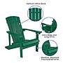 Flash Furniture Charlestown All-Weather Poly Resin Wood Adirondack Chair, Green (JJC14501GRN)~#|#~sp137092939_sc7