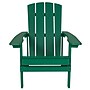 Flash Furniture Charlestown All-Weather Poly Resin Wood Adirondack Chair, Green (JJC14501GRN)~#|#~sp137092949_sc7