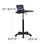 Flash Furniture 25" Laminate Laptop Desks Black (NANJN2792)~#|#~sp137094811_sc7
