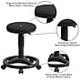 Flash Furniture Fabric Ergonomic Stool With Foot Ring, Black (WL905DG)~#|#~sp137094884_sc7