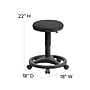 Flash Furniture Fabric Ergonomic Stool With Foot Ring, Black (WL905DG)~#|#~sp137094885_sc7