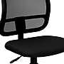 Flash Furniture Alber Armless Ergonomic Mesh Swivel Mid-Back Task Office Chair, Black (WLA277BK)~#|#~sp137094901_sc7