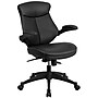 Flash Furniture Kale Ergonomic LeatherSoft Swivel Mid-Back Executive Office Chair, Black (BLZP804)~#|#~sp137095180_sc7