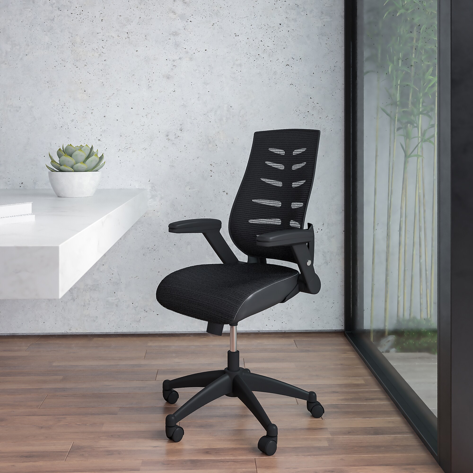Flash Furniture Kale Ergonomic Mesh Swivel High Back Executive Office Chair, Black (BLZP809BK) Sansujyuku sansujyuku.com