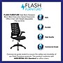 Flash Furniture Kale Ergonomic Mesh Swivel High Back Executive Office Chair, Black (BLZP809BK)~#|#~sp137095289_sc7