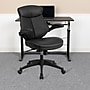 Flash Furniture Kale Ergonomic LeatherSoft Swivel Mid-Back Executive Office Chair, Black (BLZP804)~#|#~sp137095297_sc7