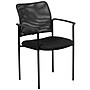 Flash Furniture Jana Mesh Stackable Side Chair with Arms, Black (GO5162)~#|#~sp137095337_sc7