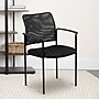 Flash Furniture Jana Mesh Stackable Side Chair with Arms, Black (GO5162)~#|#~sp137095339_sc7