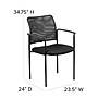 Flash Furniture Jana Mesh Stackable Side Chair with Arms, Black (GO5162)~#|#~sp137095344_sc7