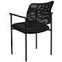Flash Furniture Jana Mesh Stackable Side Chair with Arms, Black (GO5162)~#|#~sp137095348_sc7