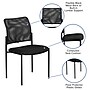 Flash Furniture Jana Mesh Stackable Side Chair, Black (GO5152)~#|#~sp137095354_sc7