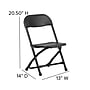 Flash Furniture Kids Plastic Armless Folding Chair, Black, 10/Pack (10YKIDBK)~#|#~sp137095478_sc7