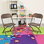 Flash Furniture Kids Plastic Armless Folding Chair, Brown, 10/Pack (10YKIDBN)~#|#~sp137095502_sc7