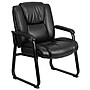 Flash Furniture Leather Guest Chair, Black (GO2138)~#|#~sp137095711_sc7