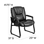 Flash Furniture Leather Guest Chair, Black (GO2138)~#|#~sp137095716_sc7