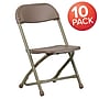 Flash Furniture Kids Plastic Armless Folding Chair, Brown, 10/Pack (10YKIDBN)~#|#~sp137095728_sc7