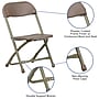 Flash Furniture Kids Plastic Armless Folding Chair, Brown, 10/Pack (10YKIDBN)~#|#~sp137095732_sc7