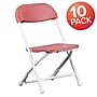 Flash Furniture Kids Plastic Armless Folding Chair, Burgundy, 10/Pack (10YKIDBY)~#|#~sp137095741_sc7