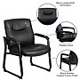 Flash Furniture HERCULES Faux Leather Reception Chair, Black (GO2136)~#|#~sp137095830_sc7