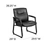 Flash Furniture HERCULES Faux Leather Reception Chair, Black (GO2136)~#|#~sp137095831_sc7