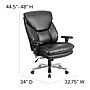 Flash Furniture HERCULES Series Ergonomic Faux Leather Computer & Desk Big & Tall Chair, 400 lb. Capacity, Black (GO2085LEA)~#|#~sp137095933_sc7