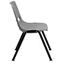 Flash Furniture HERCULES Series Plastic Shell Stack Chair, Gray/Black (RUTEO1GY)~#|#~sp137096052_sc7