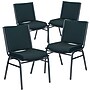 Flash Furniture HERCULES Fabric Stacking Chair, Green Patterned, 4/Pack (4XU60153GN)~#|#~sp137096092_sc7