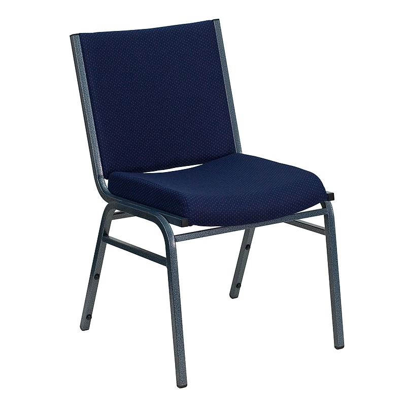 Flash Furniture HERCULES Fabric Stacking Chair, Navy Blue Dot (XU60153NVY) image 1