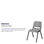 Flash Furniture HERCULES Series Plastic Shell Stack Chair, Gray/Black (RUTEO1GY)~#|#~sp137096128_sc7