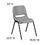 Flash Furniture HERCULES Series Plastic Shell Stack Chair, Gray/Black (RUTEO1GY)~#|#~sp137096130_sc7