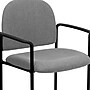 Flash Furniture Tiffany Fabric Stackable Side Reception Chair with Arms, Gray (BT5161GY)~#|#~sp137096254_sc7