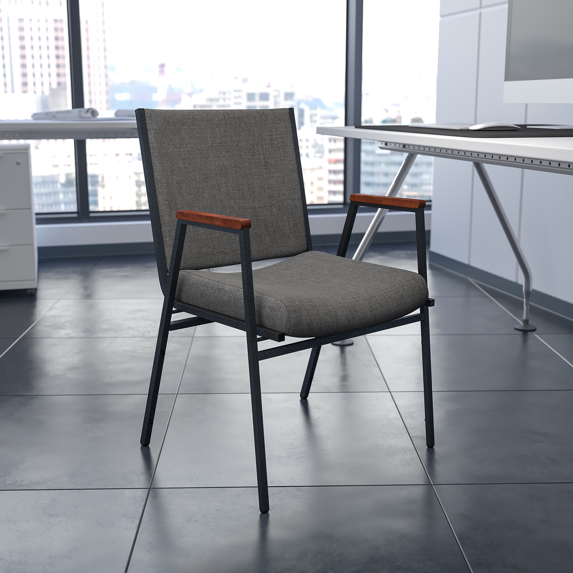 Flash Furniture HERCULES Series Fabric Stacking Chair, Gray (XU60154GY) Sansujyuku sansujyuku.com
