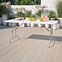 Flash Furniture Kathryn Folding Table, 72" x 30", Granite White (RB3072ADJ)~#|#~sp137097149_sc7