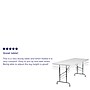 Flash Furniture Kathryn Folding Table, 72" x 30", Granite White (RB3072ADJ)~#|#~sp137097151_sc7