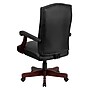 Flash Furniture Martha Washington LeatherSoft Swivel Executive Office Chair, Black (801LLF05BKLEA)~#|#~sp137097222_sc7