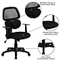 Flash Furniture Ariel Ergonomic Mesh Swivel Mid-Back Task Office Chair, Black (BT2755BK)~#|#~sp137097328_sc7